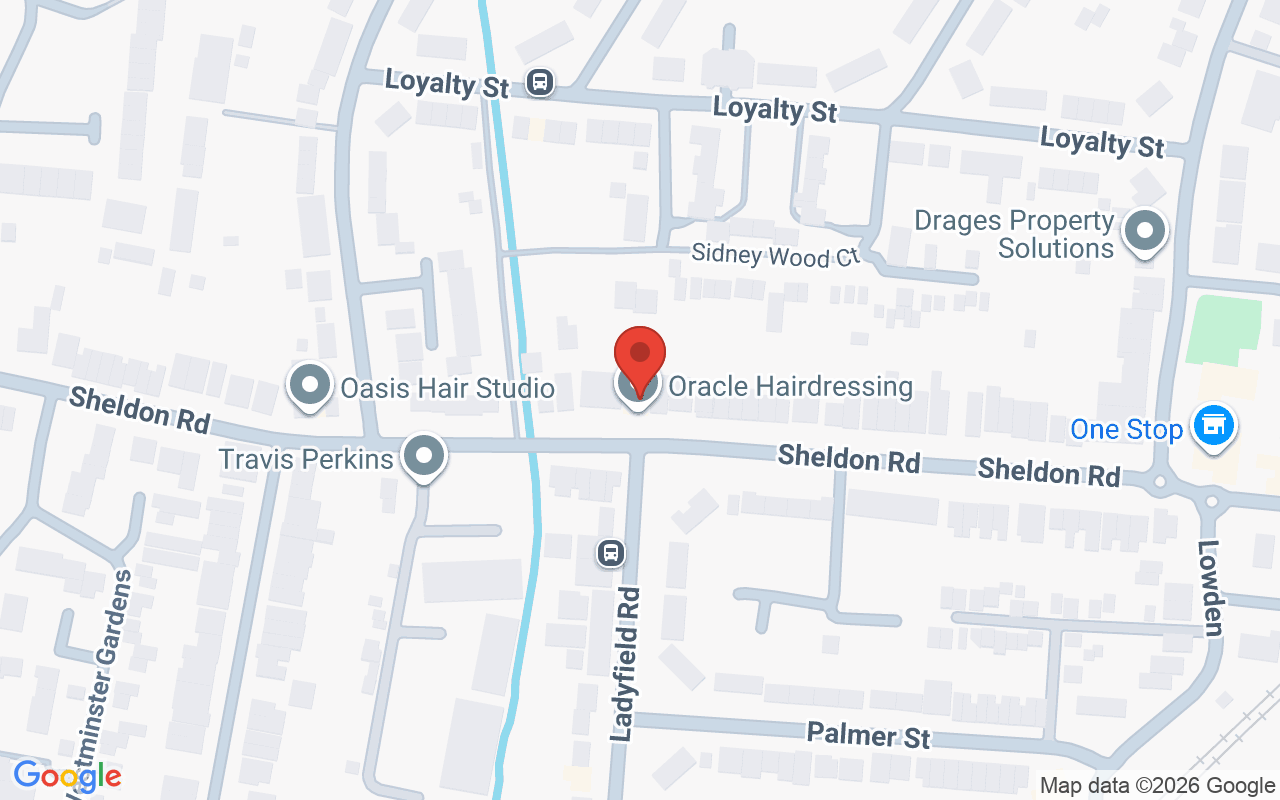 Map showing the location of Oracle Hair and Beauty