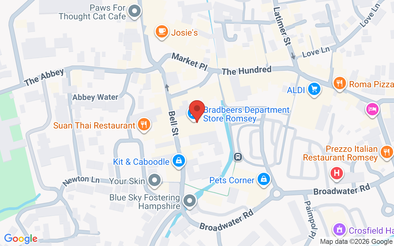 Map showing the location of Paul Light Hair