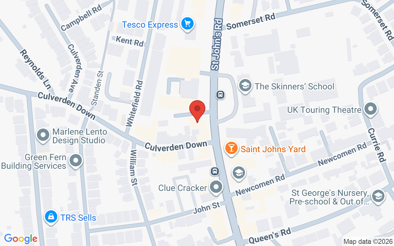 Map showing the location of Revive Hairdressing