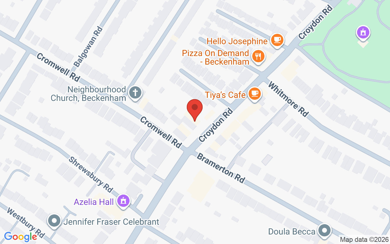 Map showing the location of Roxby Hair Design