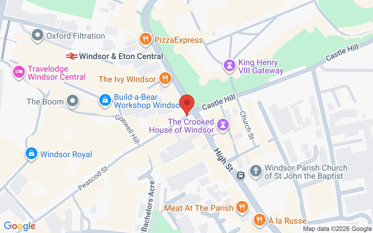 Map showing the location of SJ Forbes Windsor