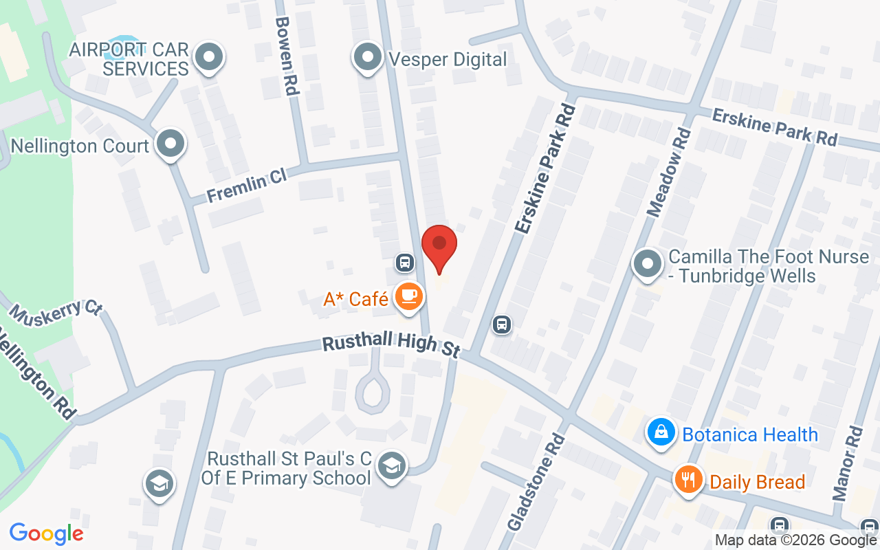 Map showing the location of Southwood Hair Design Salon