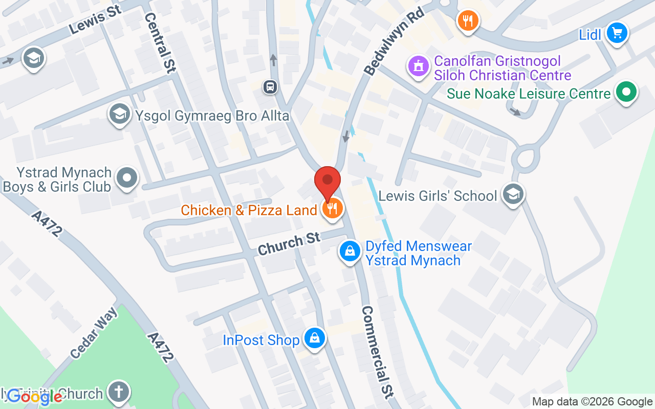 Map showing the location of Spirit Hair Team