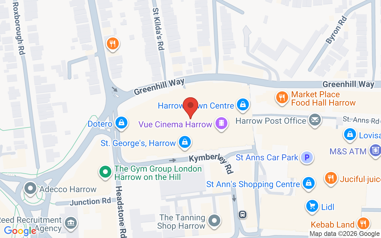 Map showing the location of ST SALON