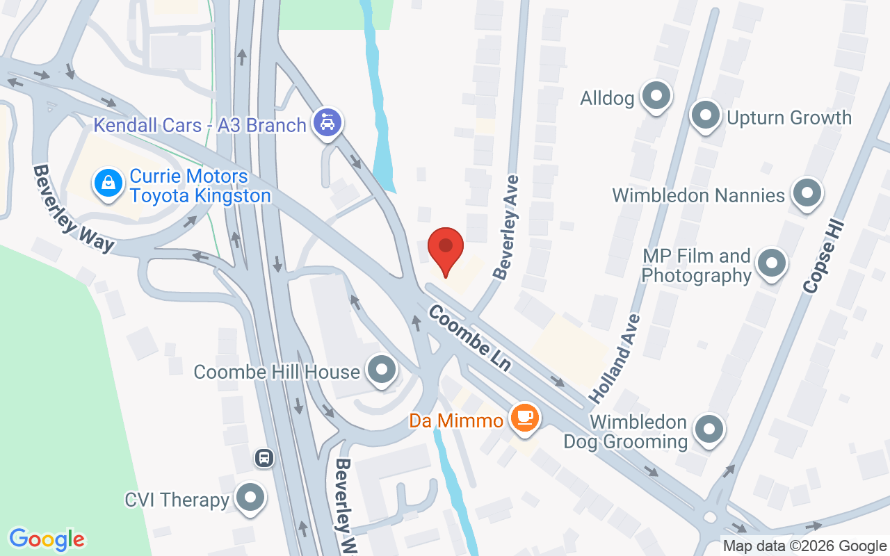 Map showing the location of Stephen Young Salon