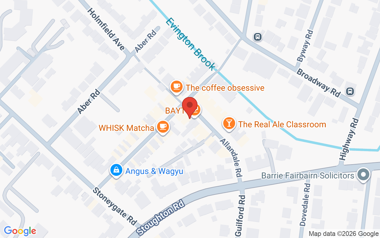 Map showing the location of The Beauty Haven