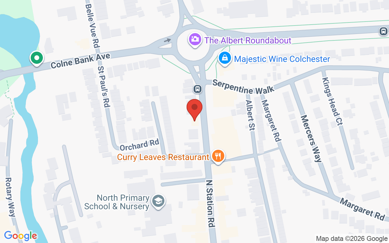 Map showing the location of The Hair Factory