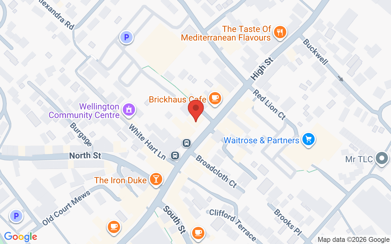 Map showing the location of The Mount Hair Salon