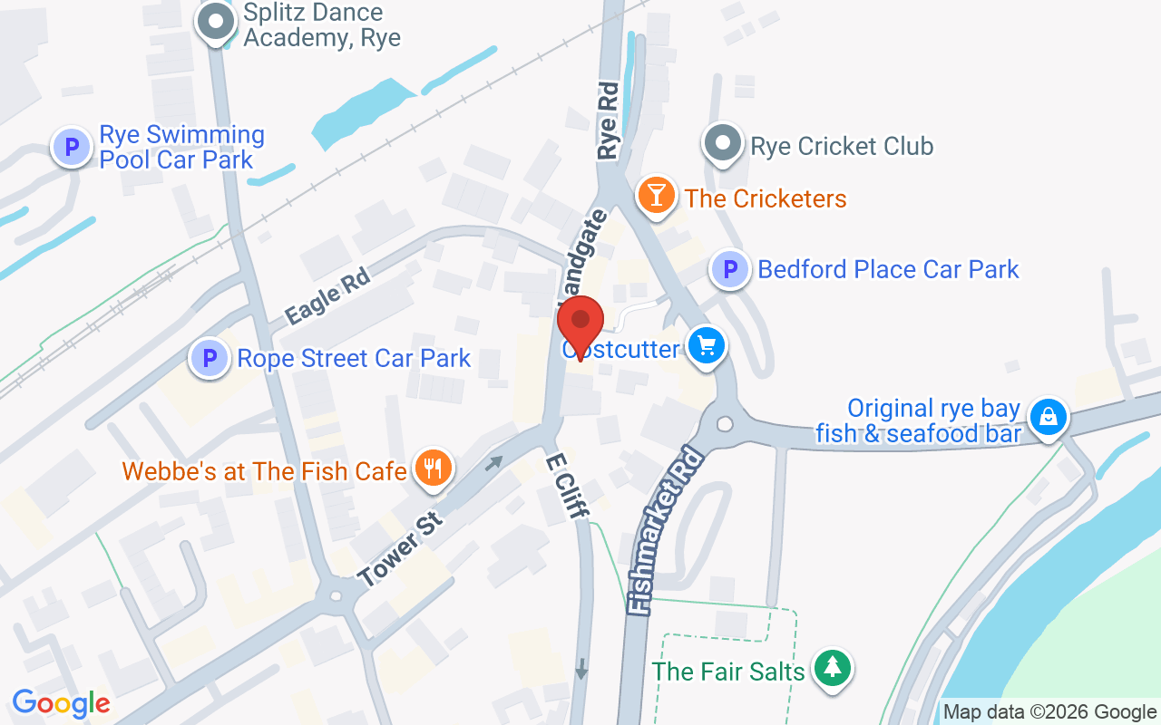 Map showing the location of The Rye Sanctuary