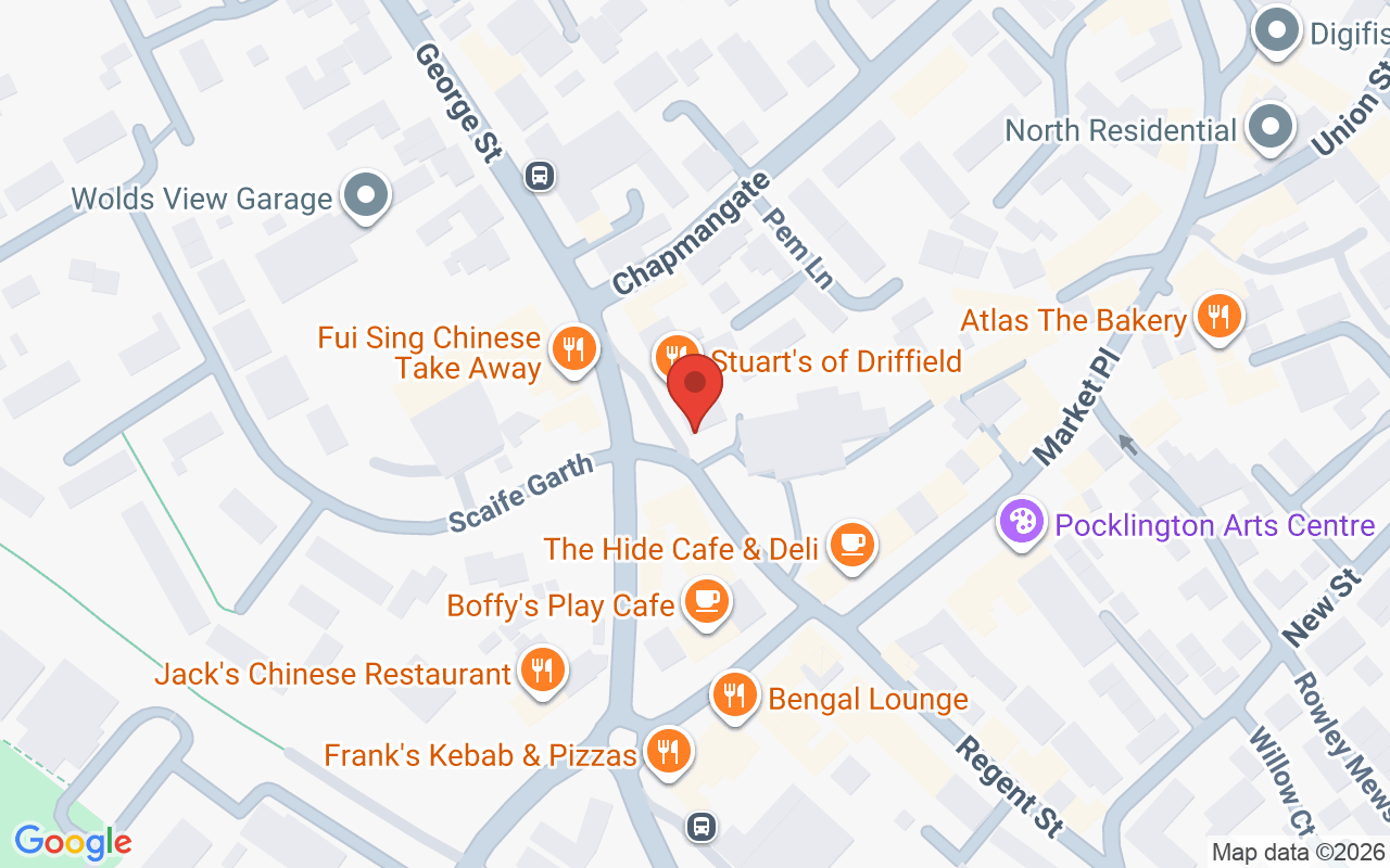 Map showing the location of The Salon