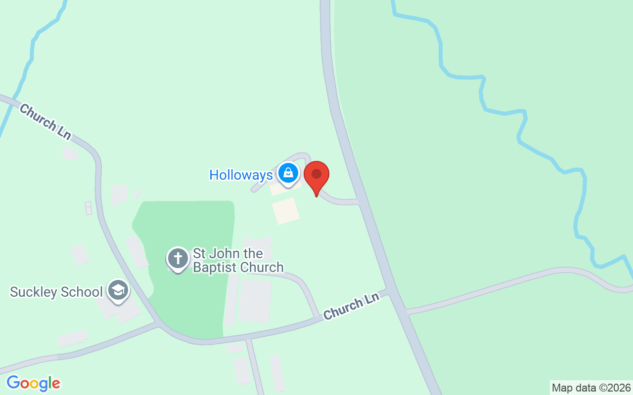Map showing the location of The Sanctuary at Holloways