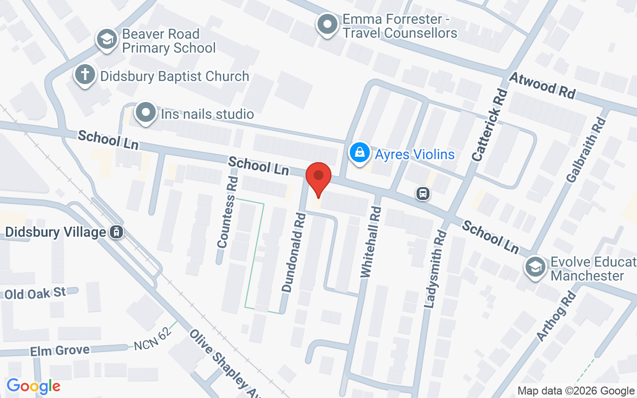 Map showing the location of Urban Angels