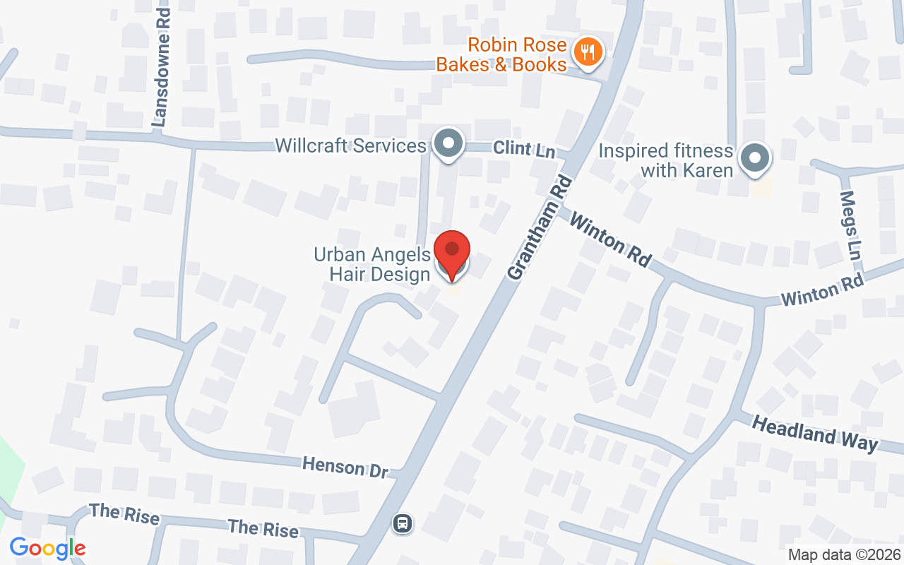 Map showing the location of Urban Angels