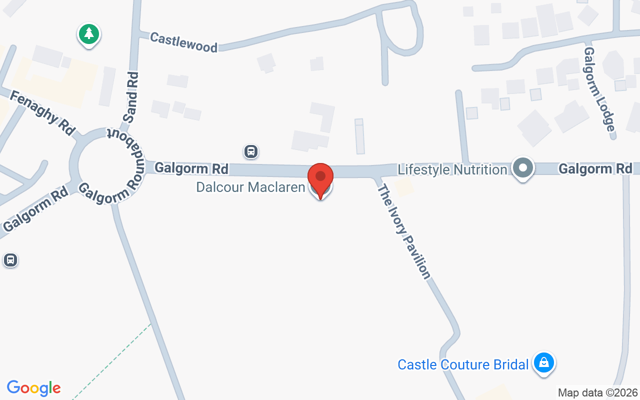Map showing the location of Velvet Rose Galgorm