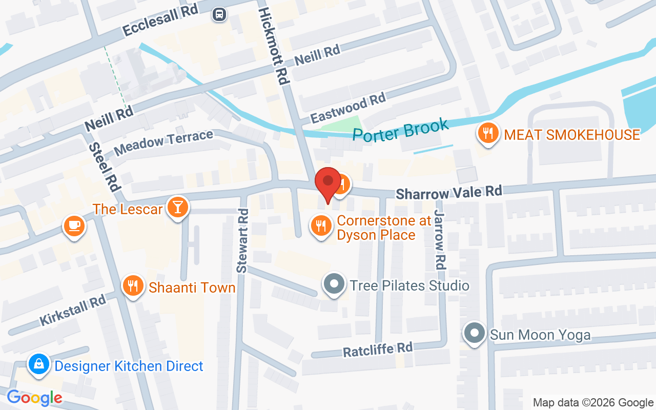 Map showing the location of Worth Hairdressing Ltd