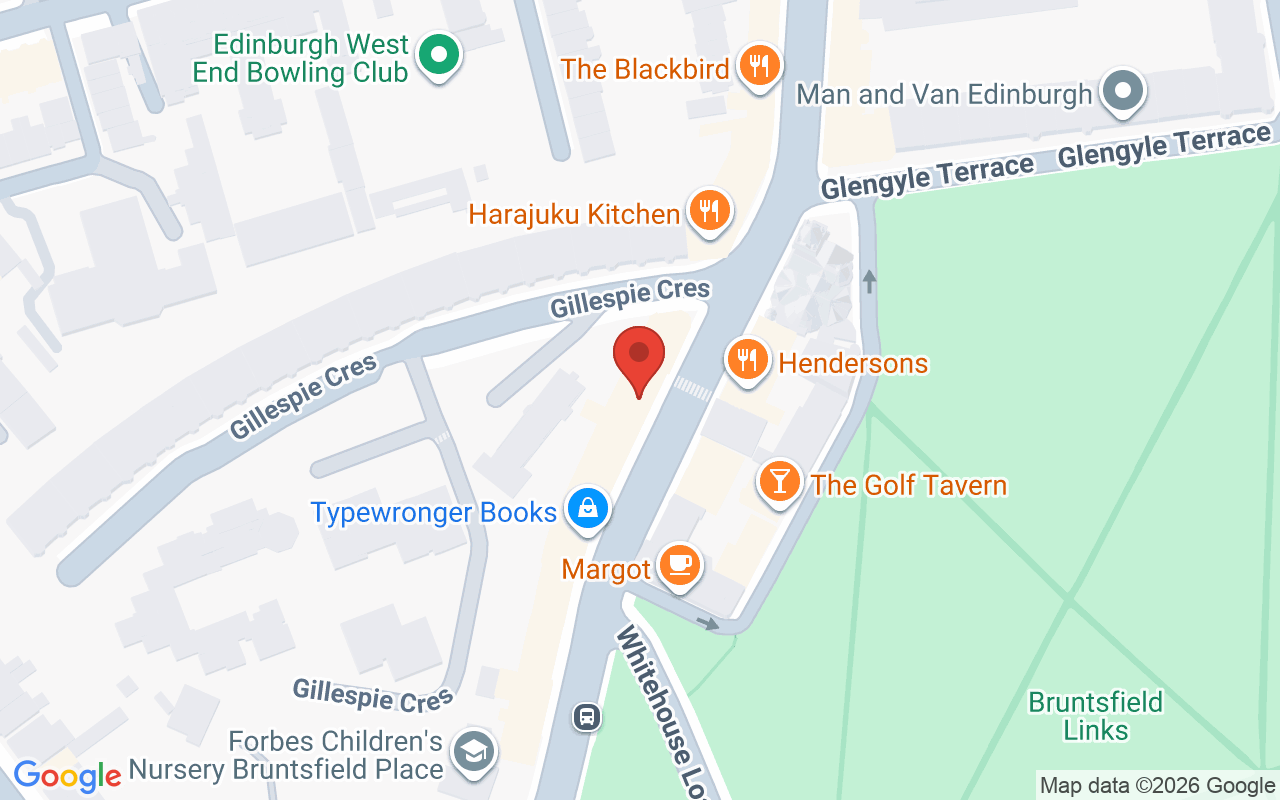 Map showing the location of Zen Lifestyle Bruntsfield