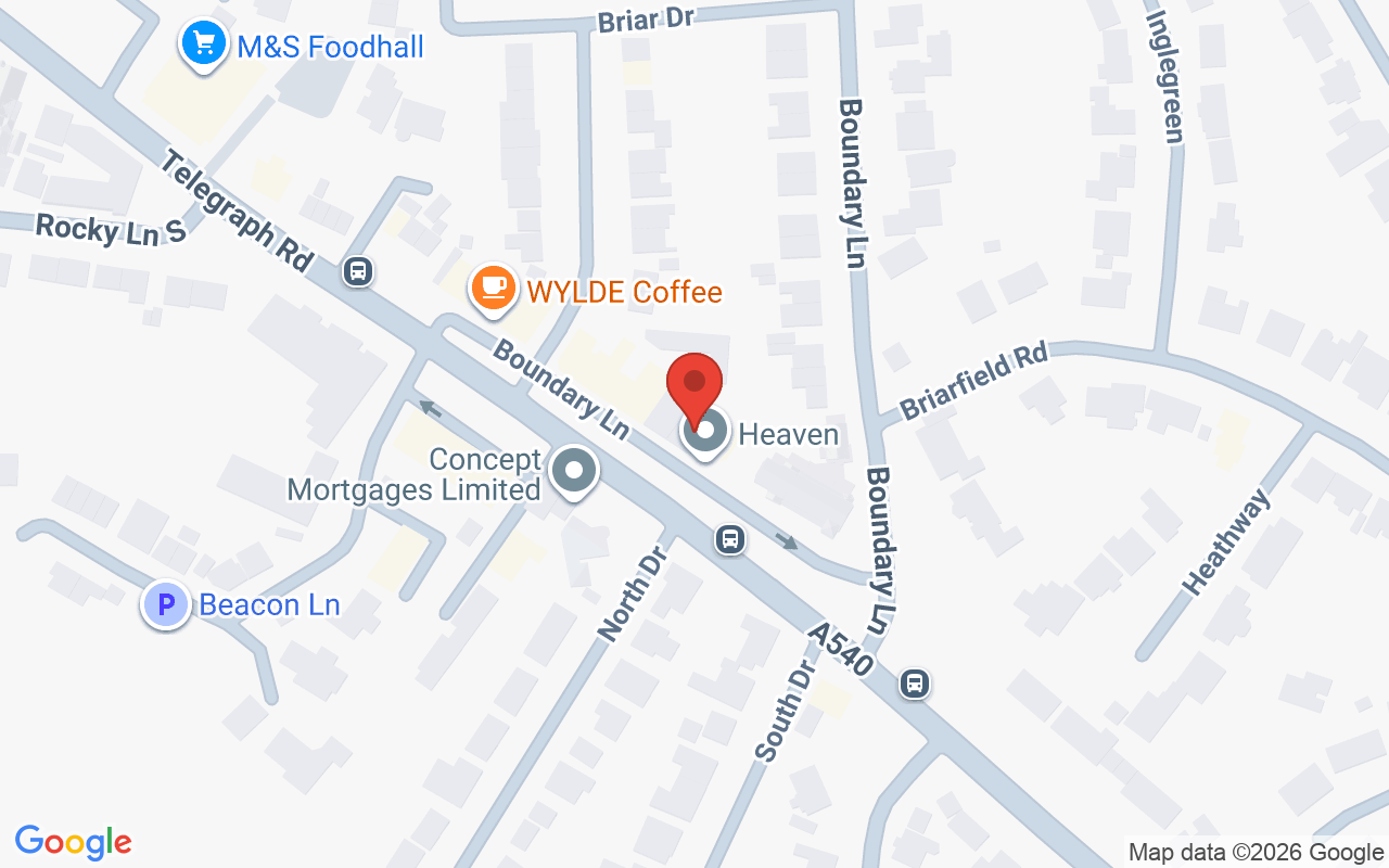Map showing the location of Louise Fudge Heswall