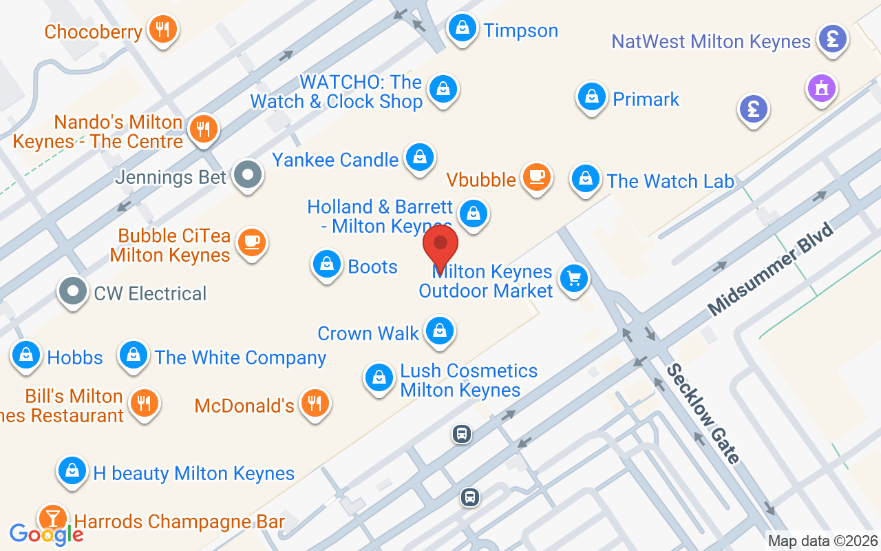 Map showing the location of Central Barbers C:MK