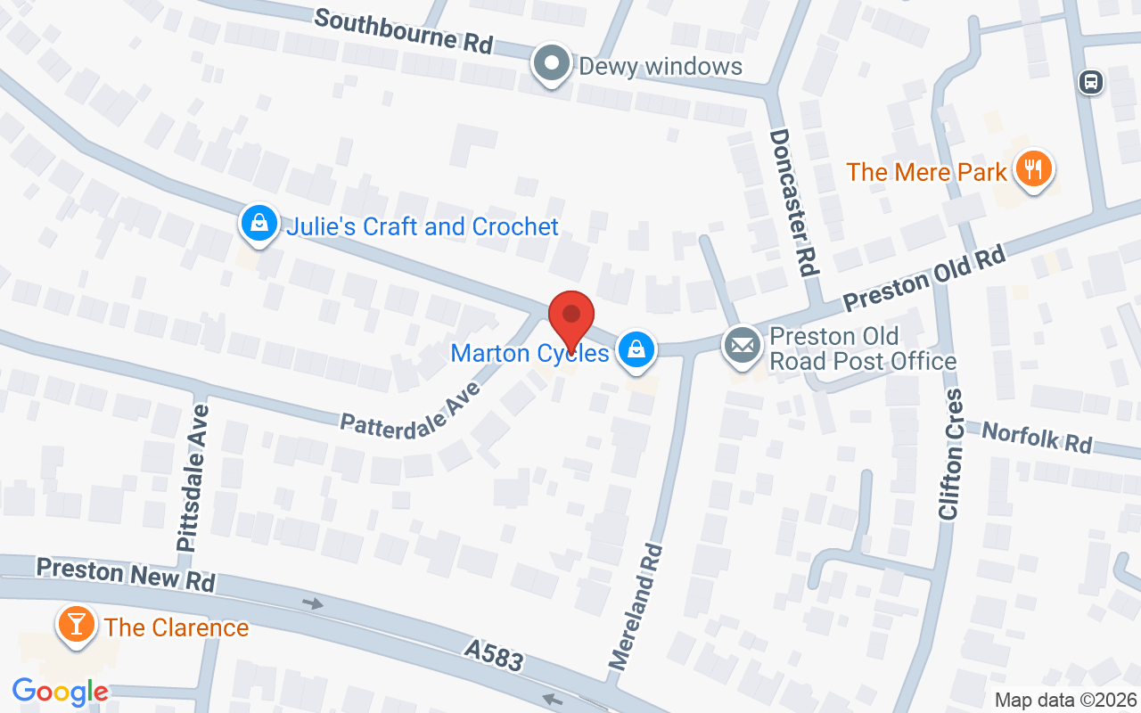 Map showing the location of Enhanced Blackpool