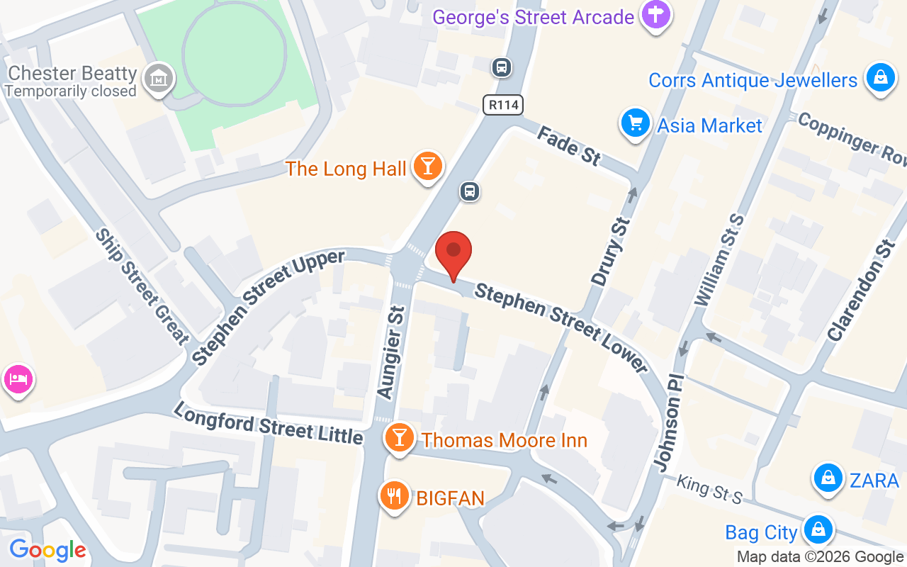 Map showing the location of Davey Davey Hair Salon, Ireland