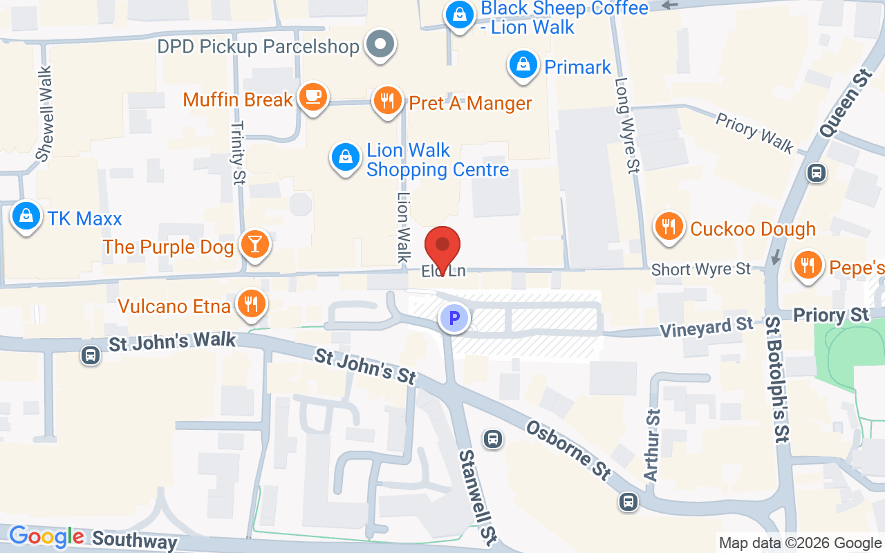 Map showing the location of Salon Central