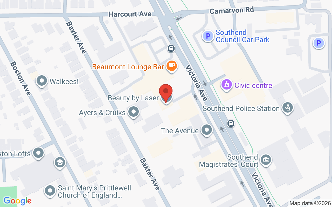 Map showing the location of Beauty by Laser Limited
