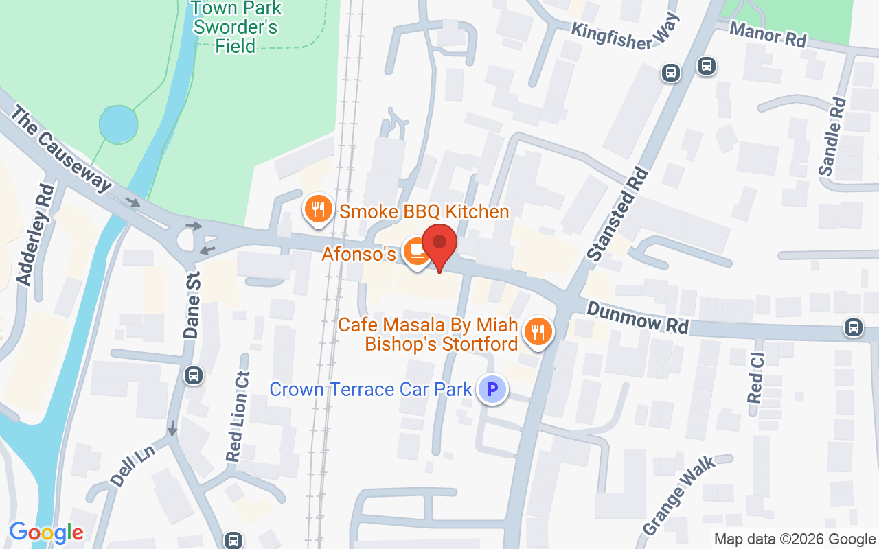 Map showing the location of Tisdalls Hair & Beauty