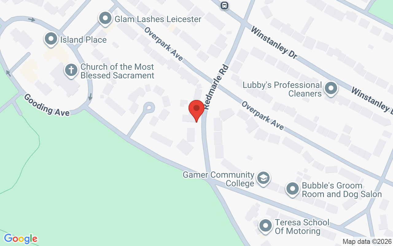 Map showing the location of Aesthetics and Beauty by Anne