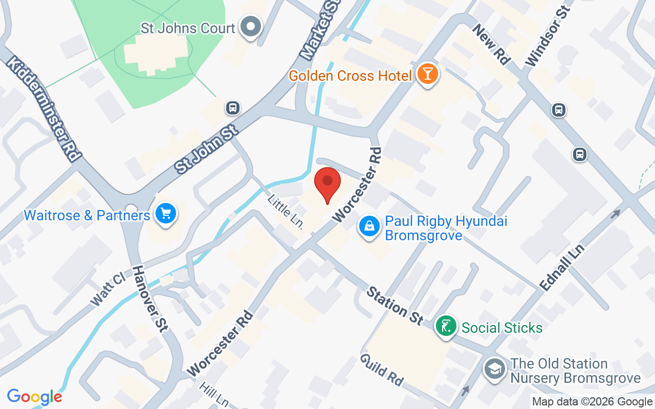 Map showing the location of 3d Body Sculpt Bromsgrove