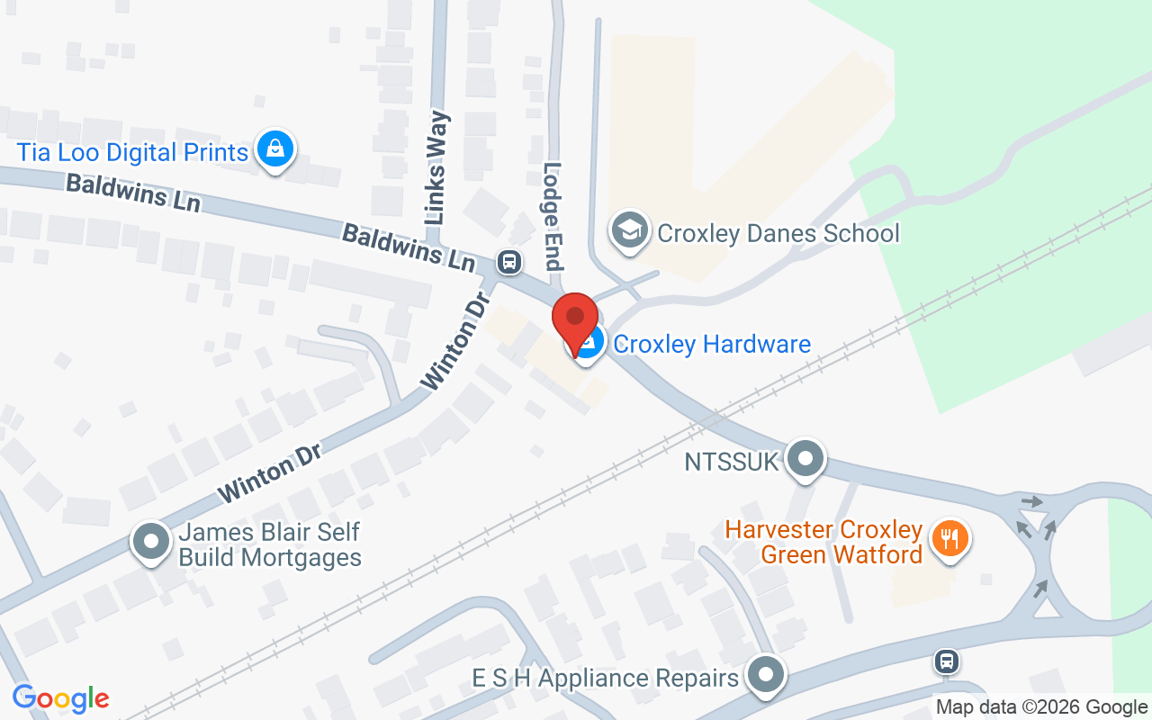 Map showing the location of Croxley Cosmetic Clinic