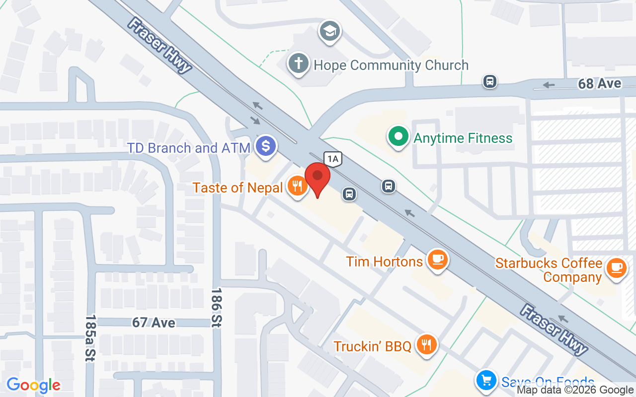 Map showing the location of Number 1 Nail Spa