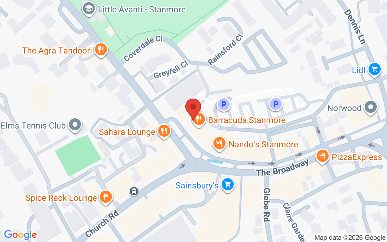 Map showing the location of 18Fourteen