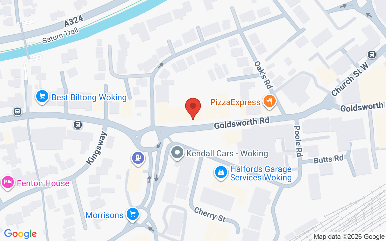 Map showing the location of Hair Masters Design