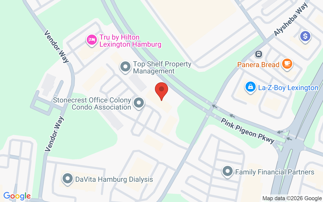 Map showing the location of Rest Assured Massage and Spa