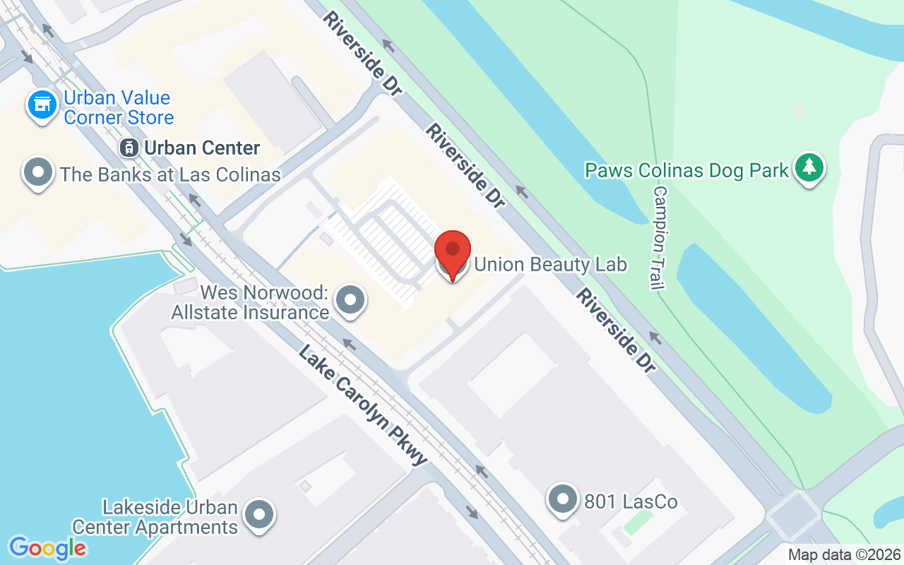 Map showing the location of Union Beauty Lab