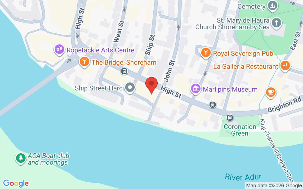 Map showing the location of Olivia – Eyebrow Architech