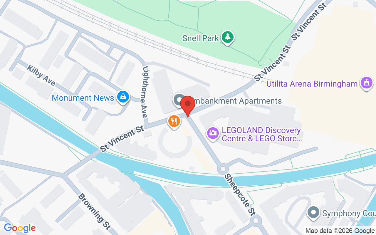 Map showing the location of SPOT OF GLAM