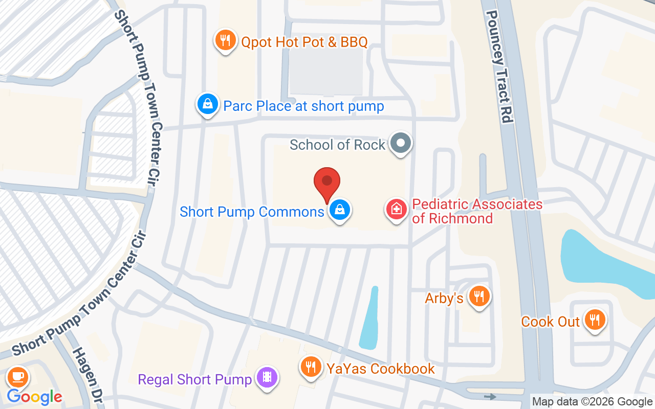 Map showing the location of Shortpump Threading, Glen Allen