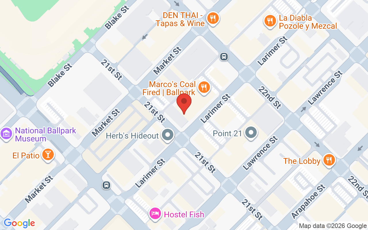 Map showing the location of Frank’s Gentlemen’s Salon