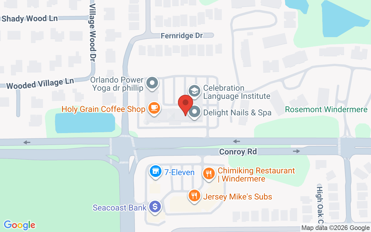 Map showing the location of Windermere Business Center,