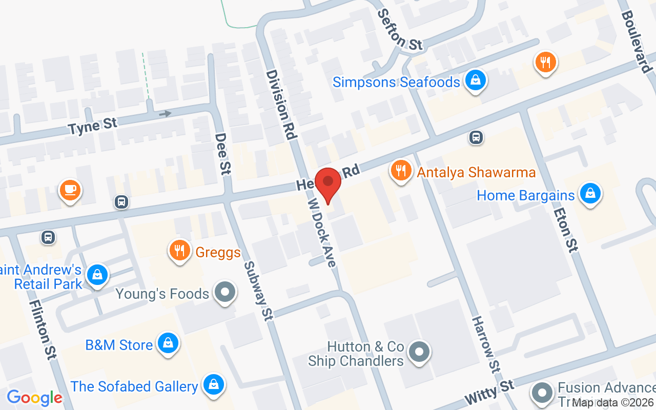 Map showing the location of Fe’male Ego – Hull