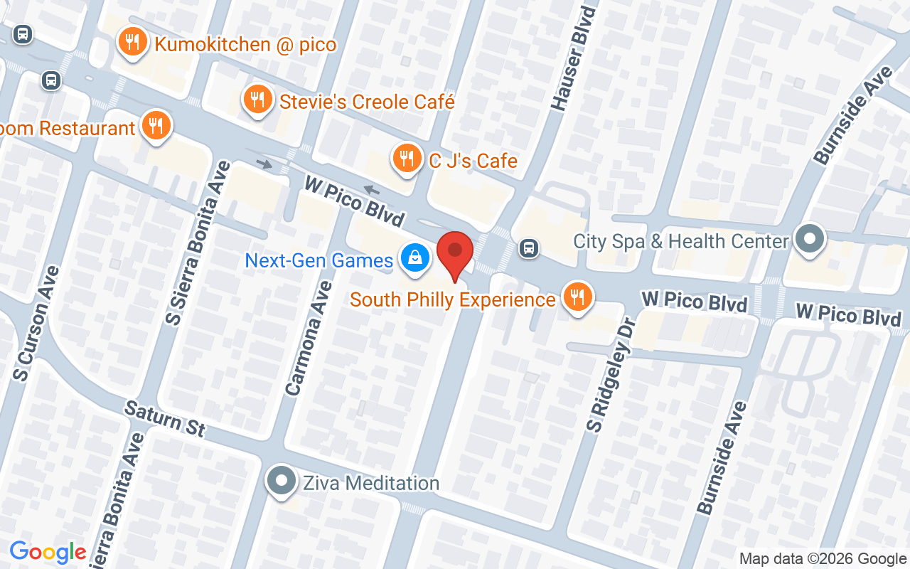 Map showing the location of Ebony Roots Hair