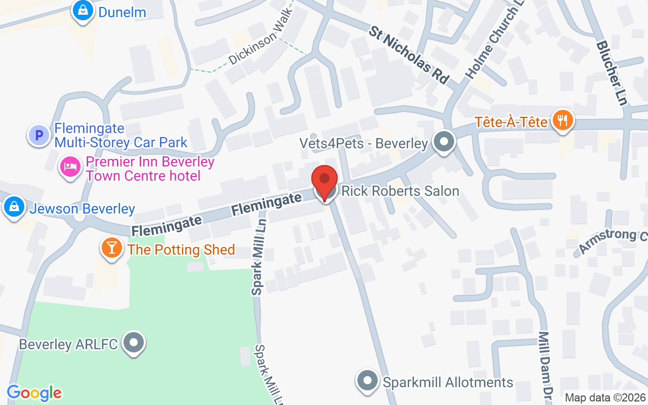 Map showing the location of Rick Roberts – Beverley