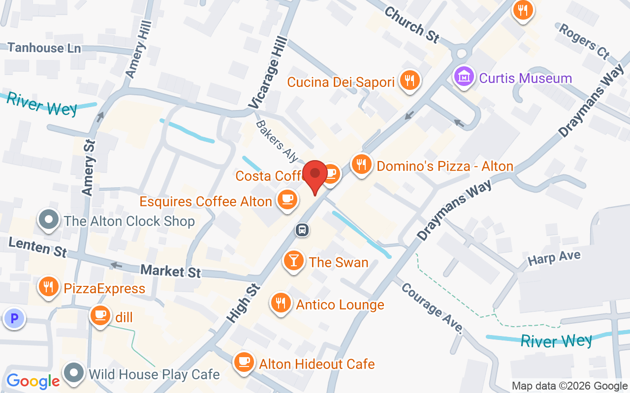 Map showing the location of Golden Glow – Alton