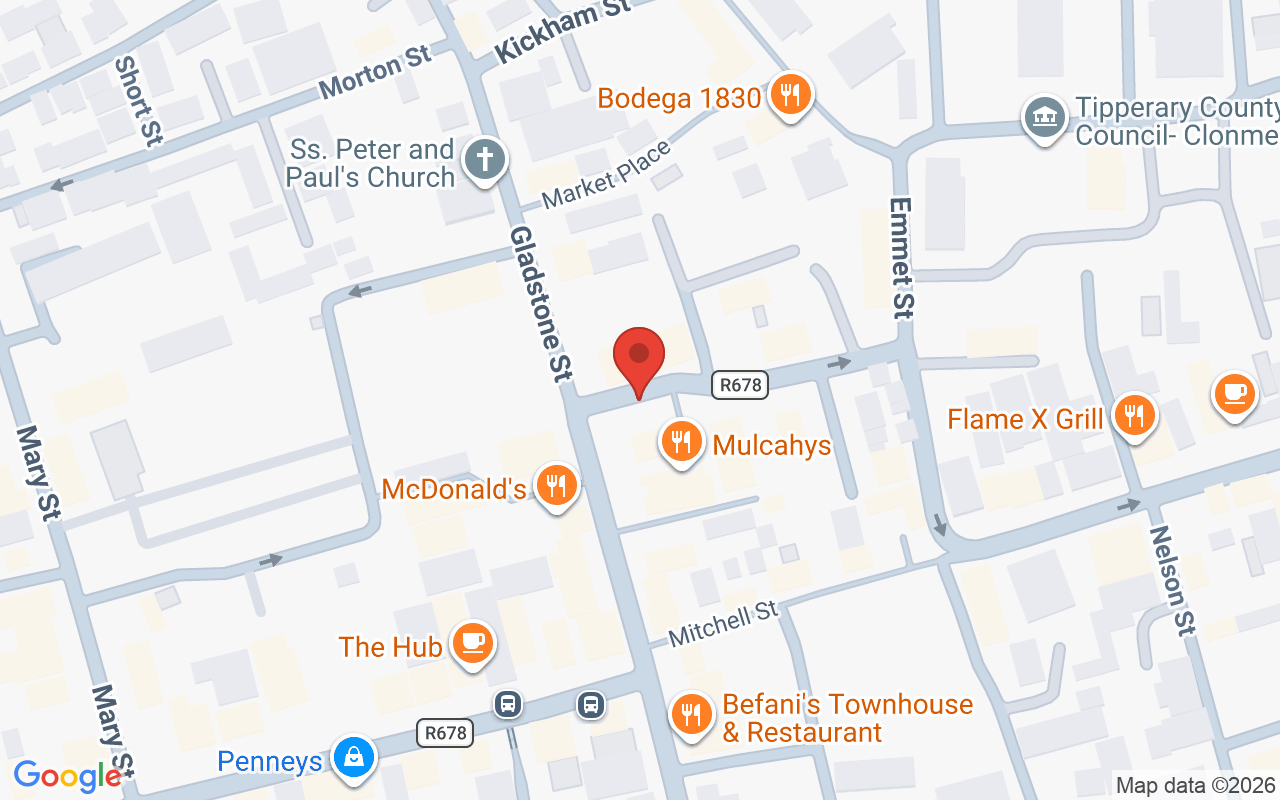 Map showing the location of Lloyds Hair Salon