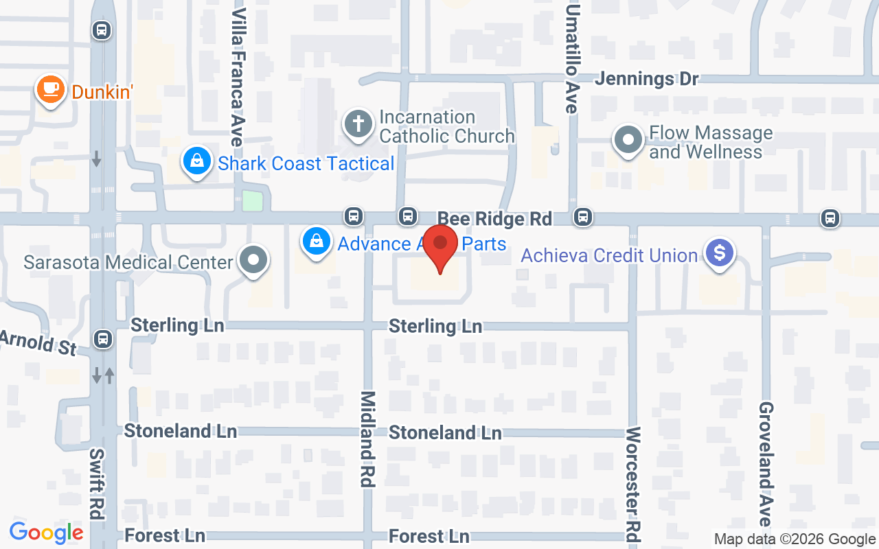 Map showing the location of Lash Boutique
