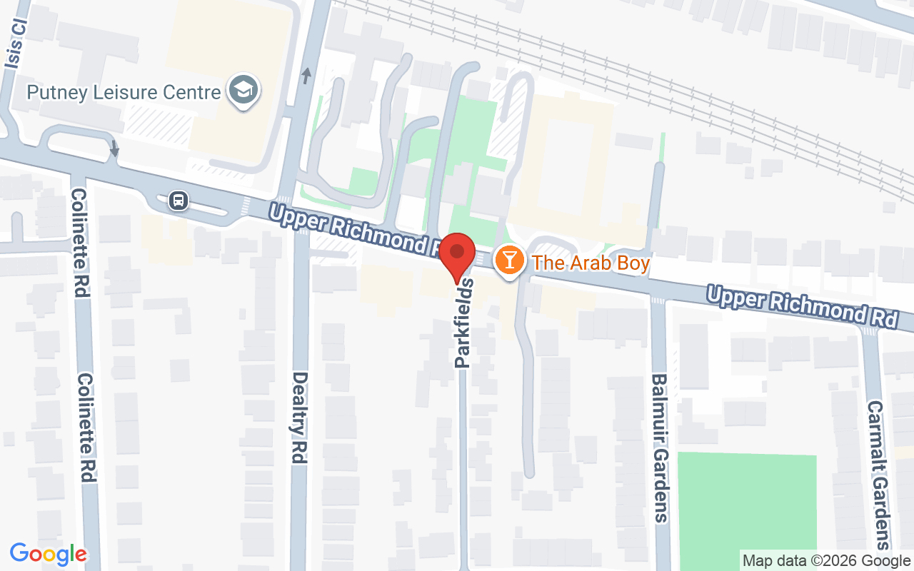 Map showing the location of Marafet in Putney