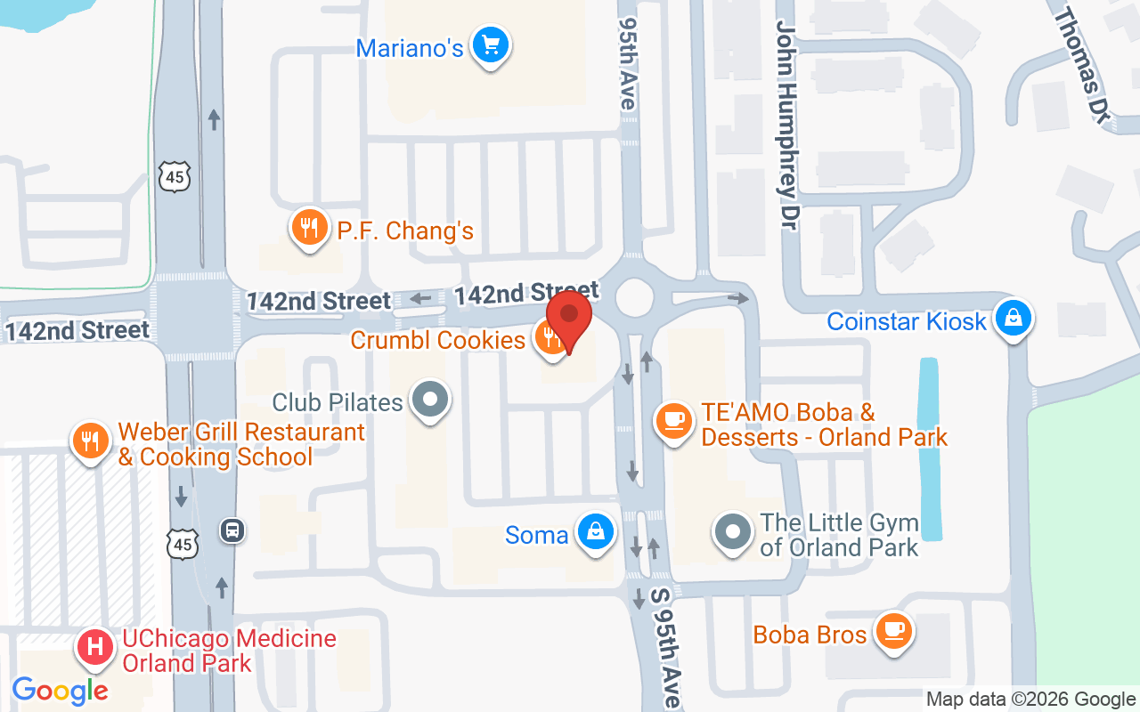 Map showing the location of Salon 224 Curls Studio