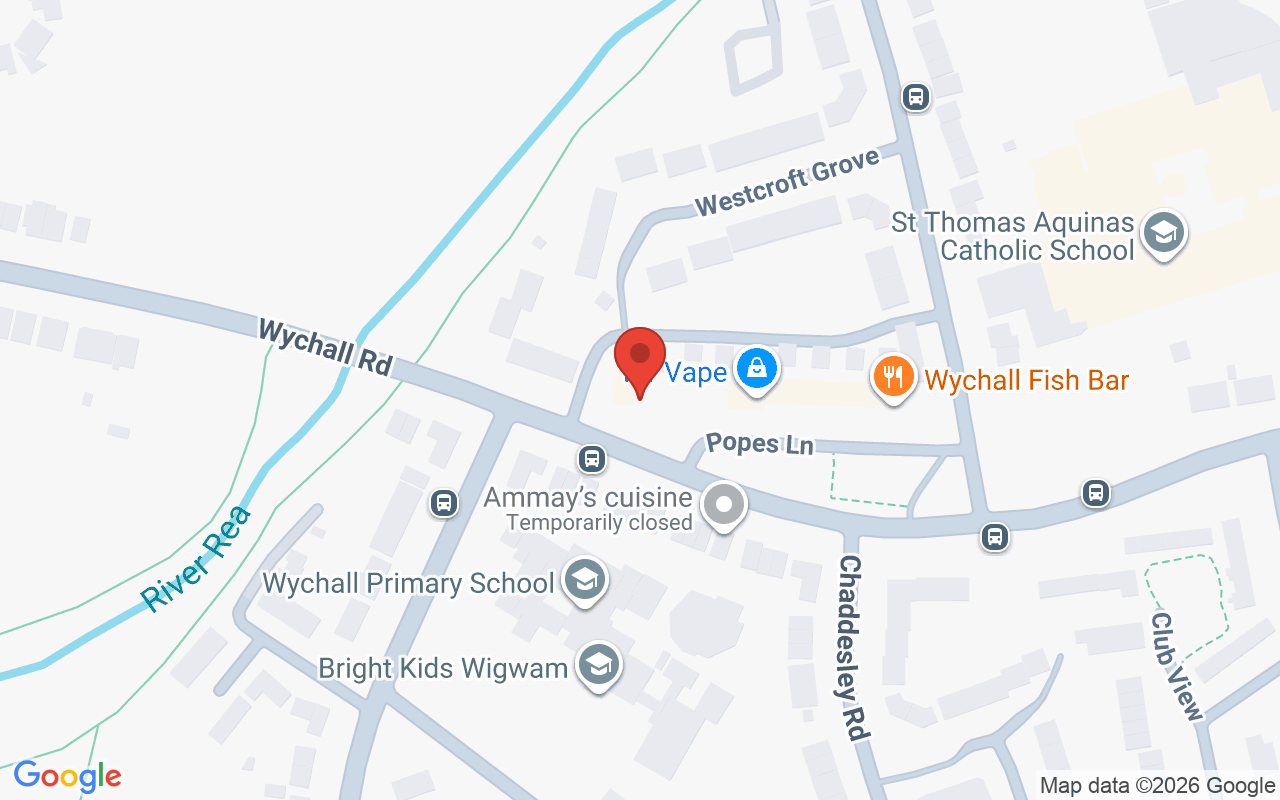 Map showing the location of A.C.T Hair and Beauty, Birmingham