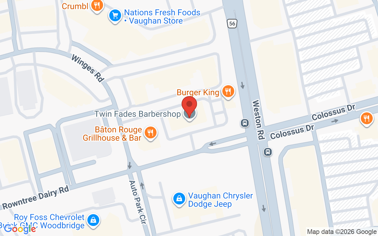Map showing the location of Nails A More I Woodbridge